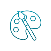 Paint and pallet icon